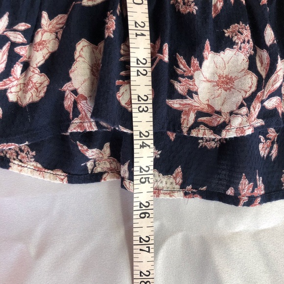 Jessica Simpson Navy Floral Popover Top - Picture 12 of 16